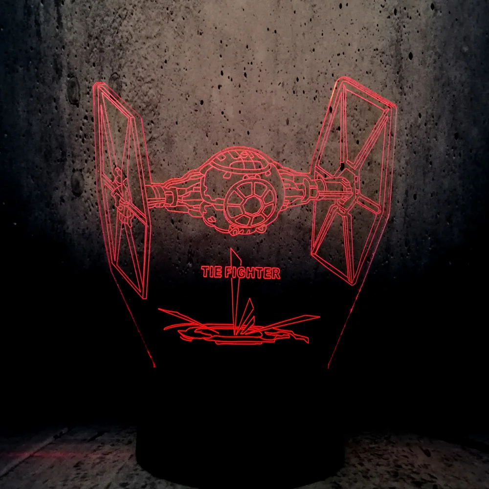 Новинка Звездные войны галстук боец Светодиодная лампа USB 3D ночник детские