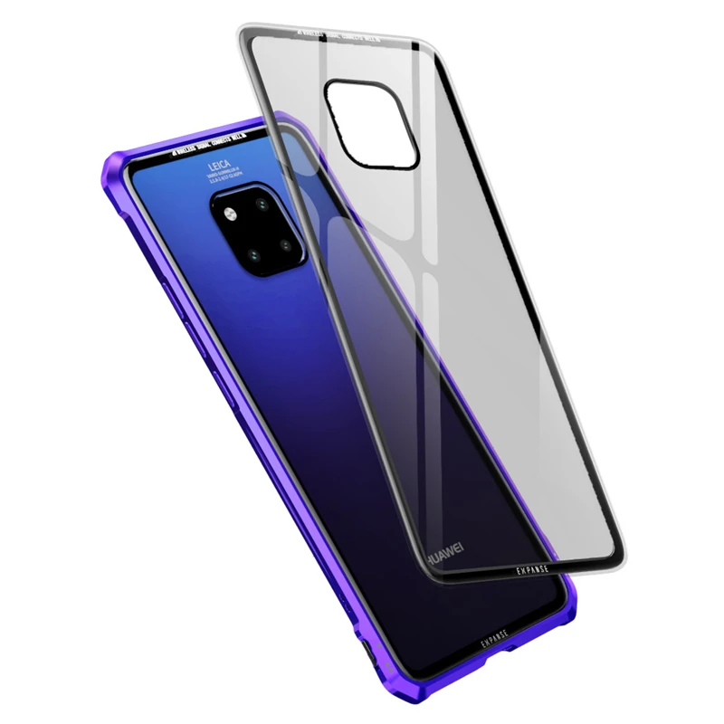 Роскошный металлический защитный чехол для huawei mate 20 Pro Lite прозрачный стеклянный X