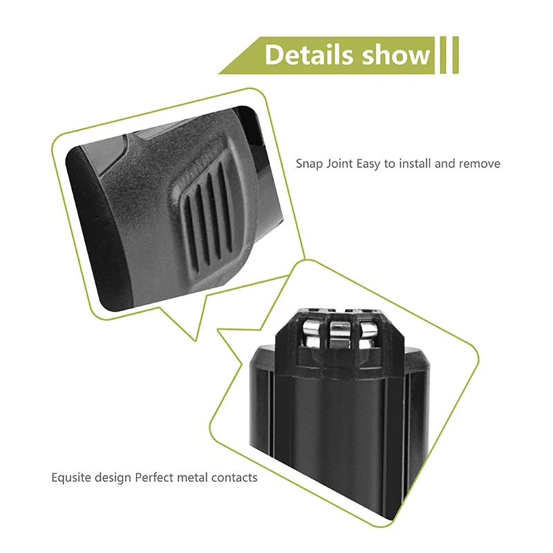 Литий ионная батарея BATTOOL для вращающегося инструмента Dremel 3500 8200 1 шт. 12 В 8220 мАч B812