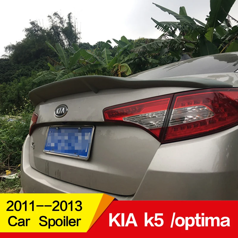 Используется для KIA k5/спойлер OPTIMA 2011 2012 2013 год глянцевое углеродное волокно/FRP заднее крыло R стиль спойлер, аксессуары