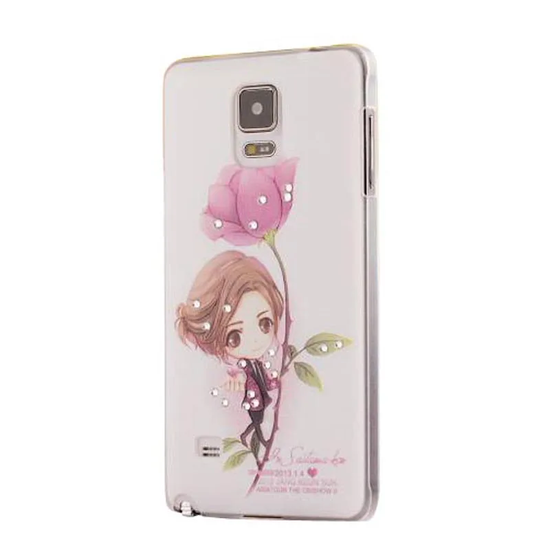 Девушка Роза алмаза жесткий чехол для Samsung Galaxy note4 аксессуар|cover for samsung galaxy|case