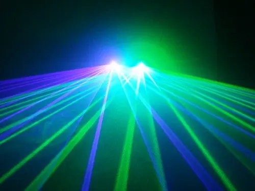 Лазерный проектор dj сценический светильник 40 мВт зеленый лазер + 100 Фиолетовый