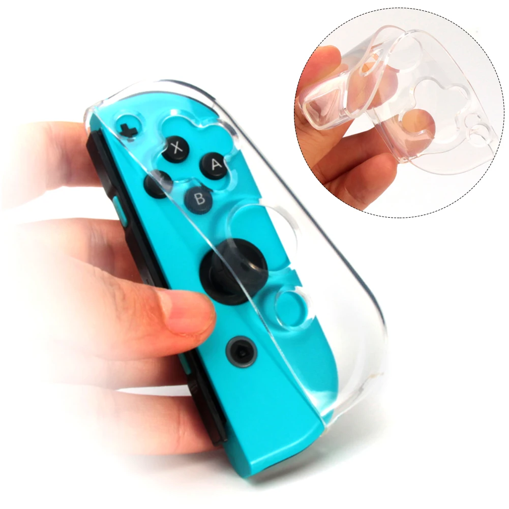 Прозрачный чехол для геймпада Nintendo Switch NS NX чехлы игровых контроллеров Мягкий