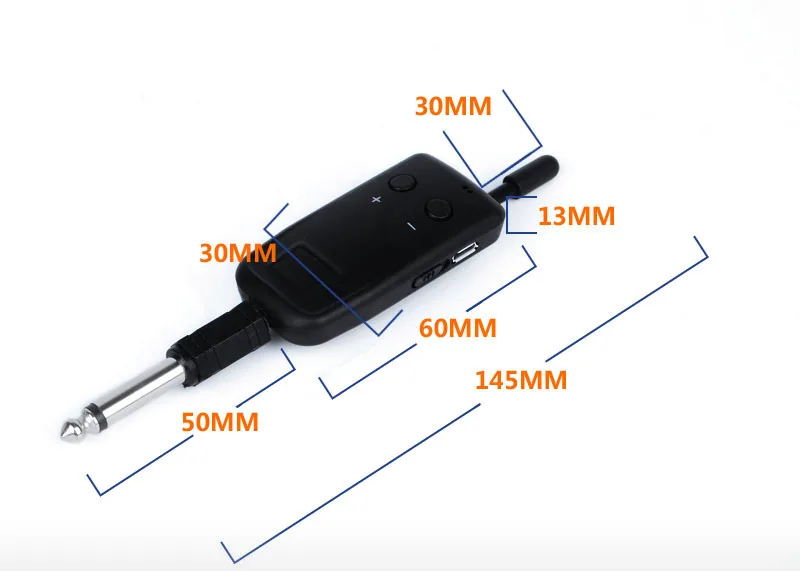 Высокое качество, перезаряжаемый UHF Цифровой аудио беспроводной электрогитара басовый передатчик приемник набор гитарных частей