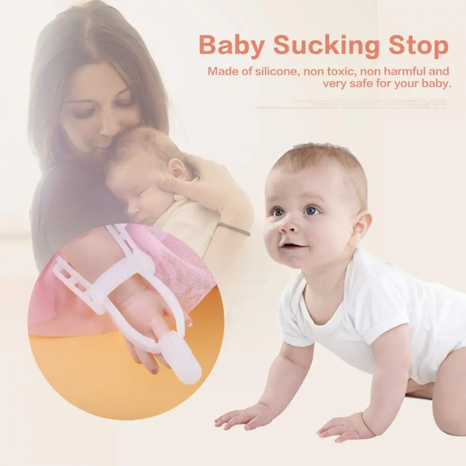 Нетоксичный силиконовый Прорезыватель для зубов детей защита пальцев от сосания