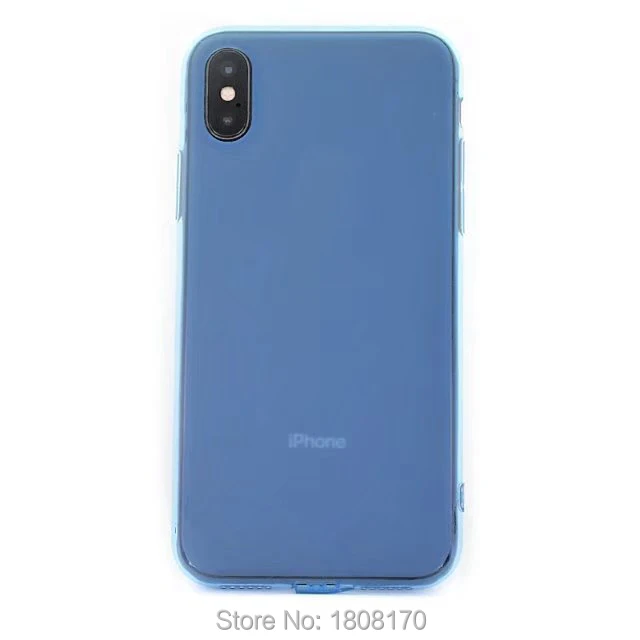 Матовый Прозрачный мягкий чехол из ТПУ для Iphone X 7 8 6 6S Plus 5 5S SE цветной матовый