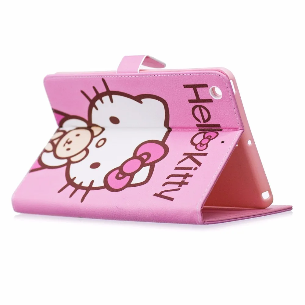 Милый hello kitty KT подставка в виде кошки Магнитный смарт чехол для планшета Apple Ipad Mini