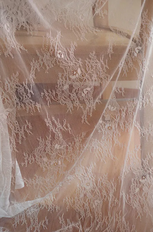 1 ярд Шантильи кружевной ткани свадебные кружева Кружева ретро Свадебная