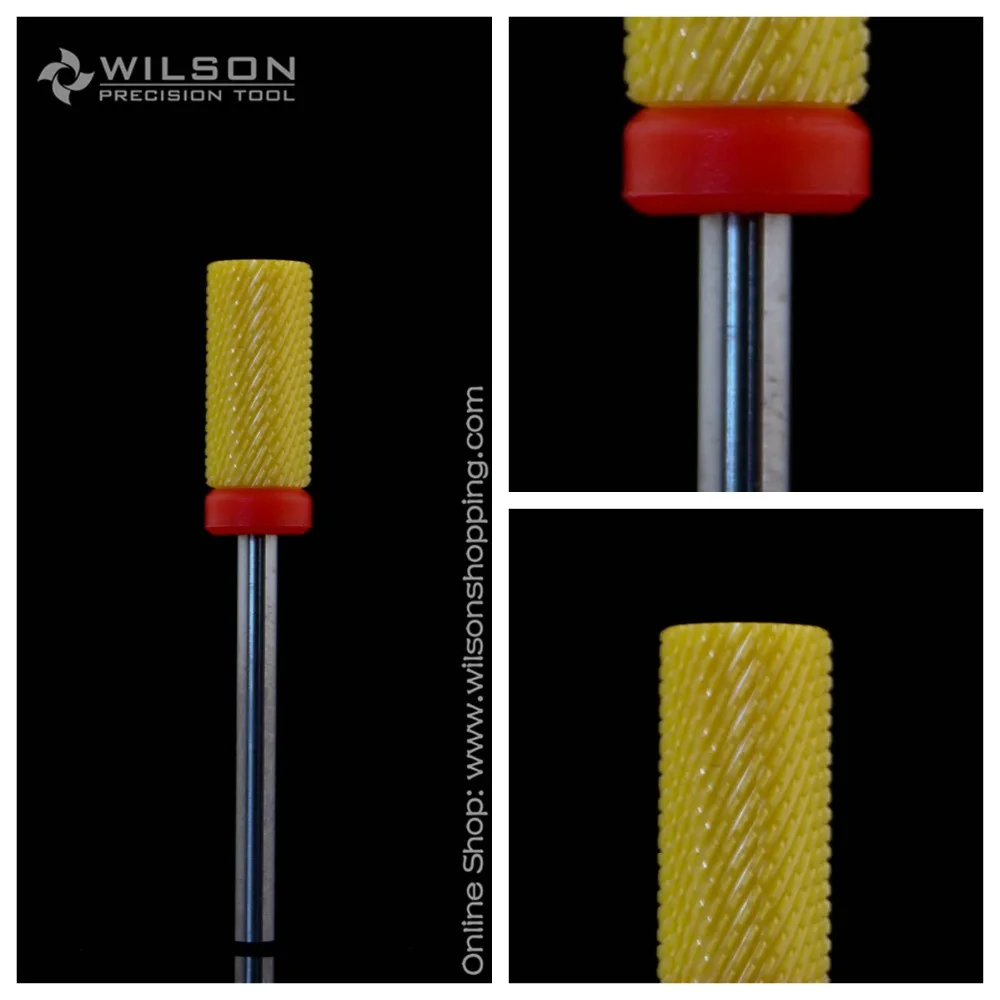

Yellow Ceramic Nail Drill Bit - Small Barrel Bit - F(613093)