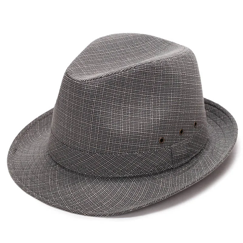 

Summer Men Sun Hat Linen Travel Outdoor Beach Jazz Casual Fedora Cap Gorras Para Hombre Casquette Homme