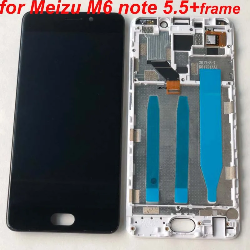 ЖК-дисплей 5,5 для meizu m6 note ЖК-экран+ сенсорная панель дигитайзер с рамкой для meizu m6 Note M721C M721M M721Q M721H