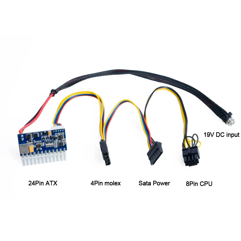 RGeek DC ATX Peak PSU 19 в 200 Вт Pico переключатель для майнинга 24Pin MINI ITX к PC источник питания