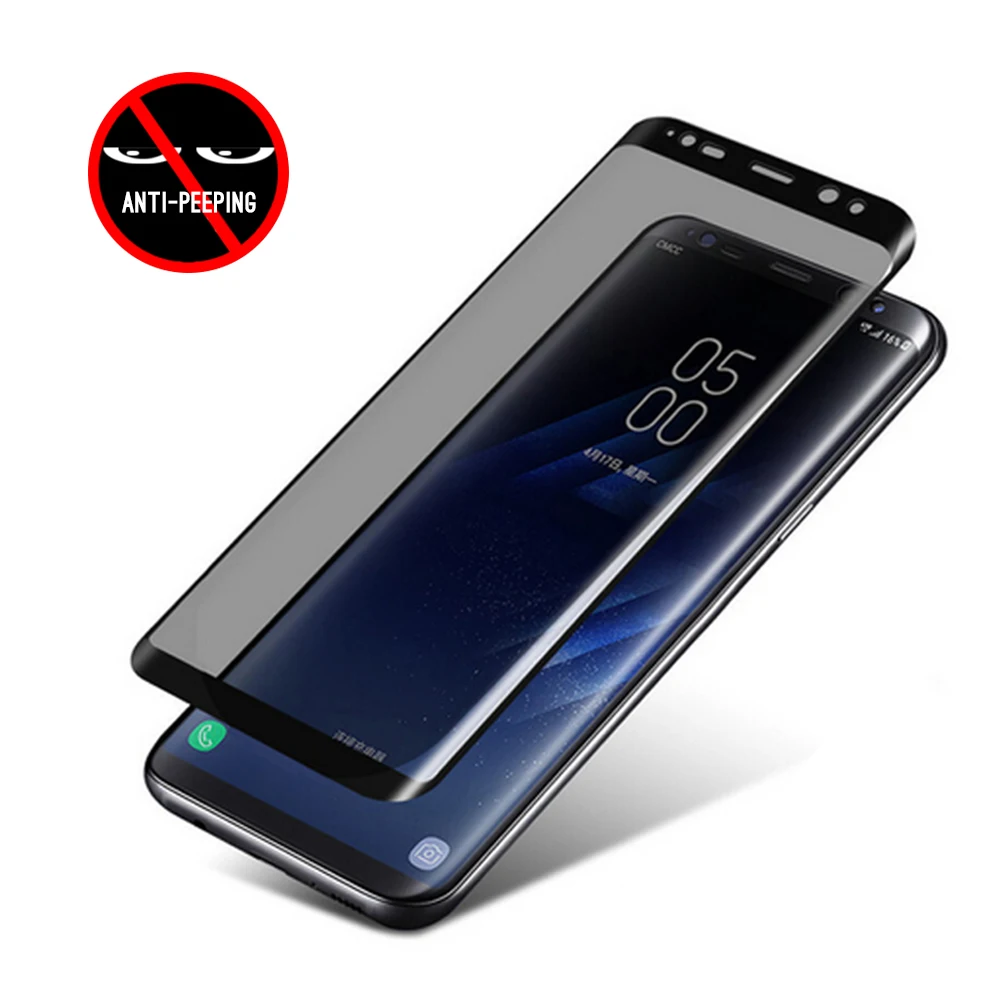 Антишпионское 3D закаленное стекло для Samsung Galaxy S8 S9 S20 Plus Ultra Note 8 9 защитная пленка