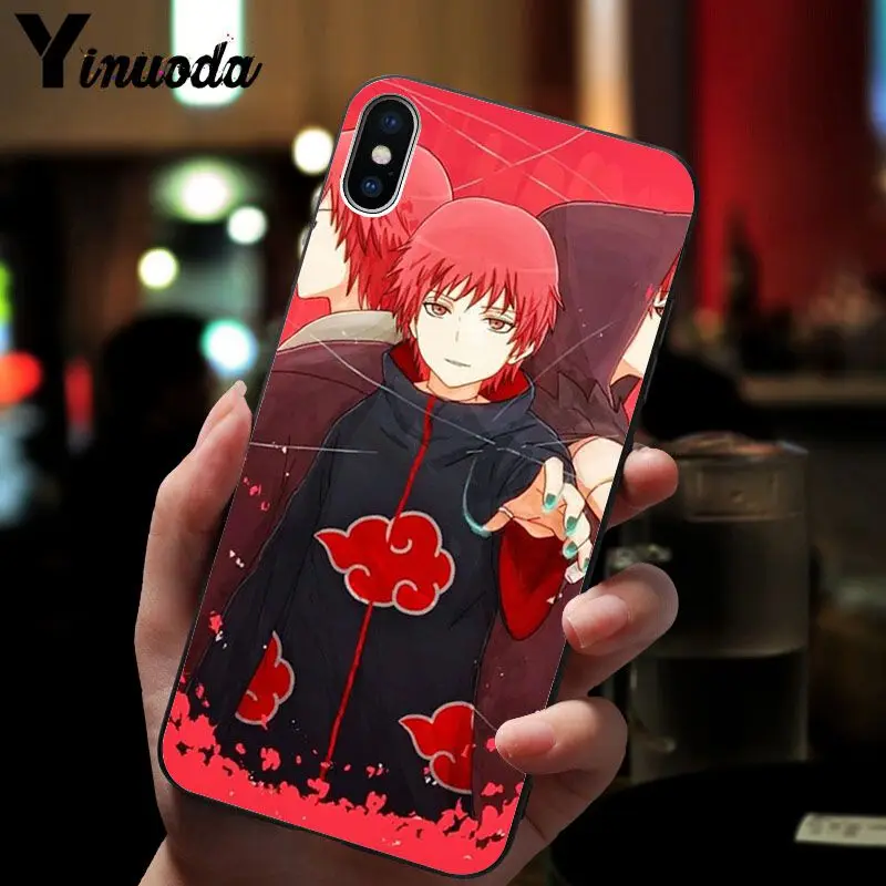 11pro MAX Naruto AKATSUKI умный чехол черный мягкий для телефона iPhone 8 7 6 6S Plus 5 5S SE XR X XS
