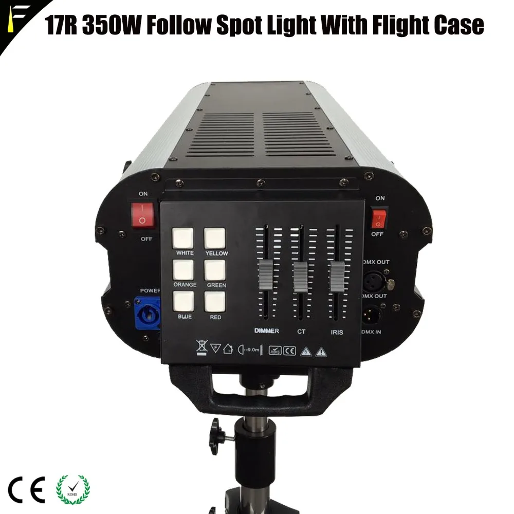 Обновление точечный прожектор следящего света 350 w 17R DMX512 MSD следящий свет с кейс