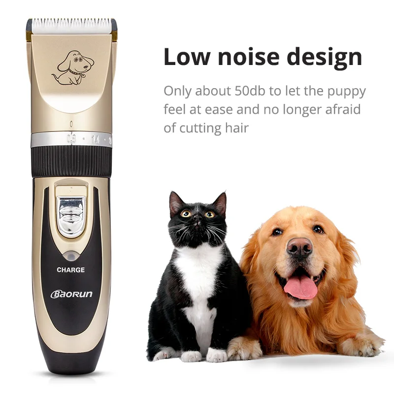 Baorun профессиональный триммер для шерсти домашних животных перезаряжаемый 110 240 В