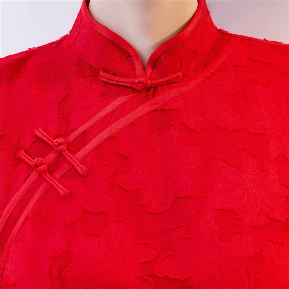 Shanghai Story, высокое качество, короткий рукав, длинное, cheongsam Qipao, высокий разрез, китайское платье, вечерние платья, 3 цвета