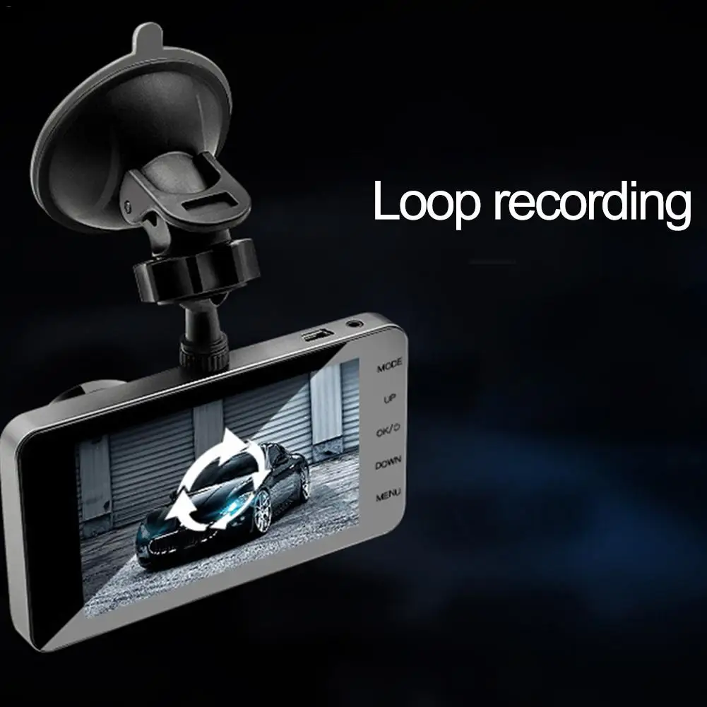 Dash Cam новый двойной объектив Автомобильный видеорегистратор камера Full HD 1080P 4 &quotips