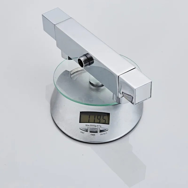 Смеситель для ванной и душа настенный термостатический кран из латуни с