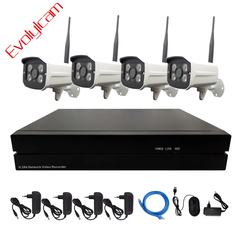 

IP-камера Evolylcam, 4/8 каналов, 2 Мп, 1080P, Onvif, P2P, Wi-Fi