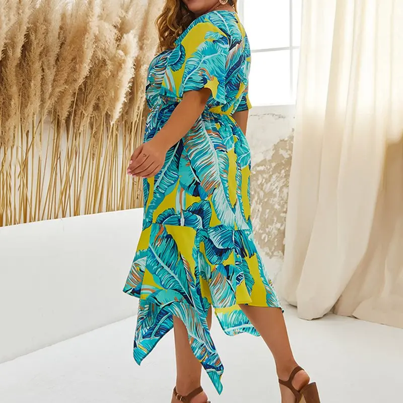 Летние вечерние платья больших размеров элегантные богемные сексуальные