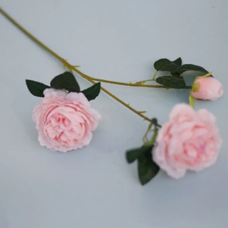 3pink Букет из пионов искусственные цветы для дома Декор Шелковый Искусственный цветок пионы искусственные цветы для свадьбы DIY украшения - Цвет: 3pink