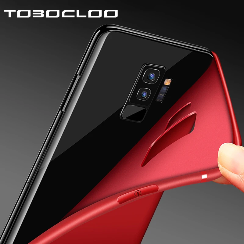 Tobocloo Мягкий ТПУ чехол для Samsung Galaxy S9 S10 Plus S8 S10e S6 S7 edge Note 8 9 полностью резиновый