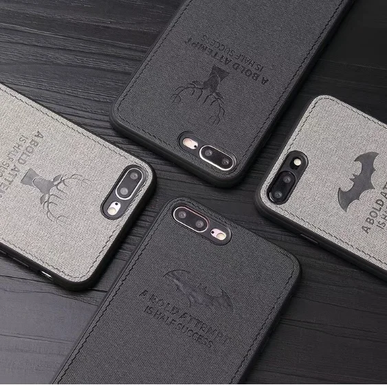 Cloth Fabric Deer Bat Cases For Samsung Galaxy A30 A50 A8 2018 A830 M10 M20 Silicone Covers |