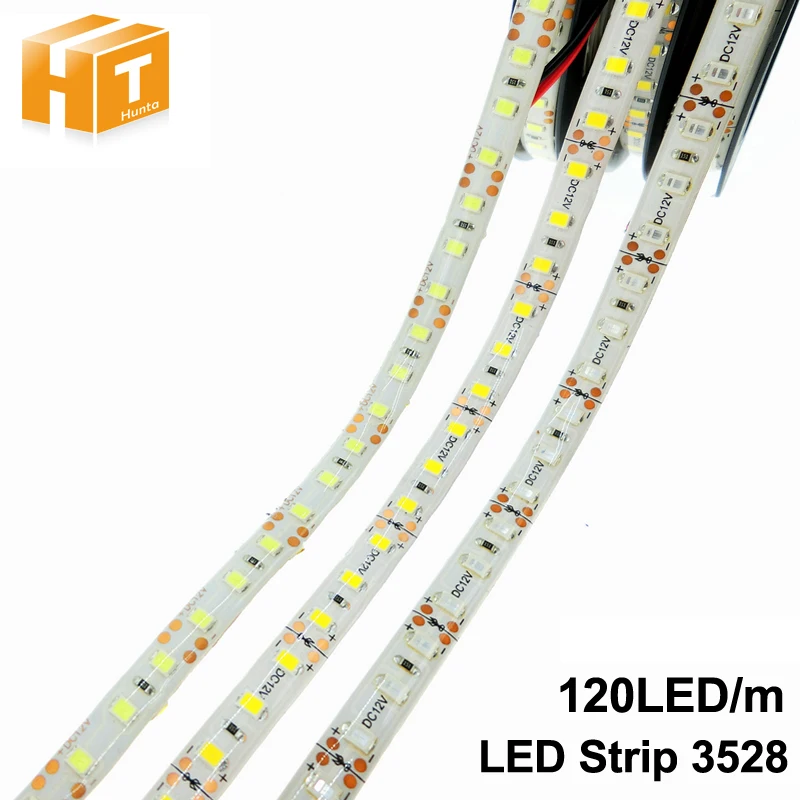 Светодиодная лента 3528 / 2835 120 LED/m IP65 водонепроницаемая гибкая светодиодная 12 В