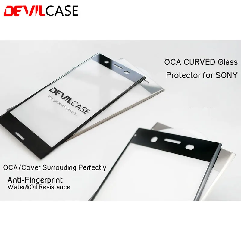 DEVILCASE OCA Craft 3D Изогнутое Стекло протектор для SONY XPERIA XZ1 5,2 дюймов экран протектор HD Закаленное стекло пленка