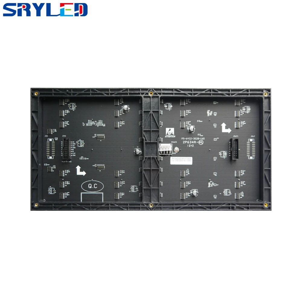 64x32 светодиодная матрица для помещений SMD3528 P5 Светодиодная панель 320x160 мм