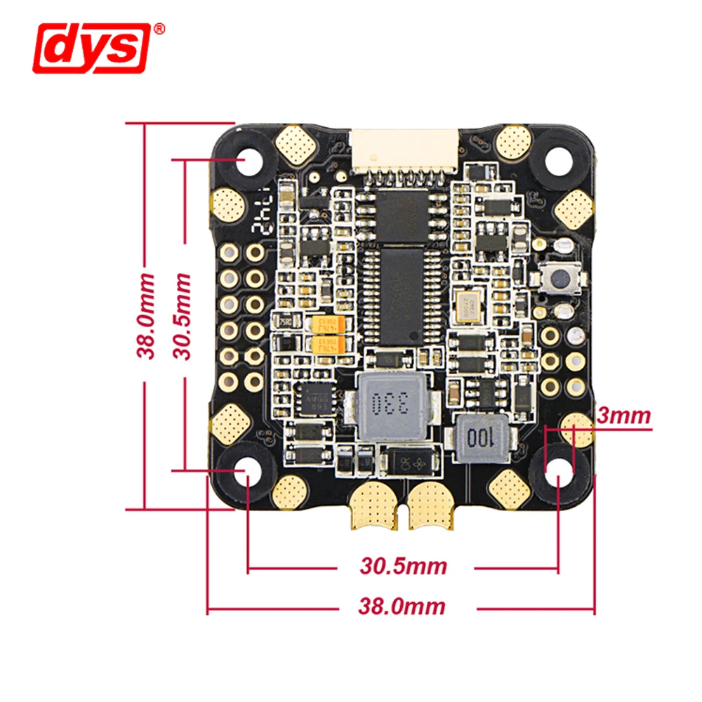 DYS Ария F45A 4in1 Blheli_32 3~ 5S 45A Brushless ESC и F4 PRO V2 Betaflight полета Управление с выходом 5 V/3A 9В/1.2A BEC
