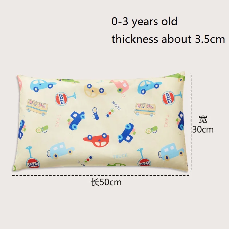 C 50x30cm 4 цвета мультфильм хлопок детские подушки мягкие моющиеся ребенок спальный подголовник удлинить прямоугольник подушка для малыша портативный подголовник - Цвет: C 50x30cm