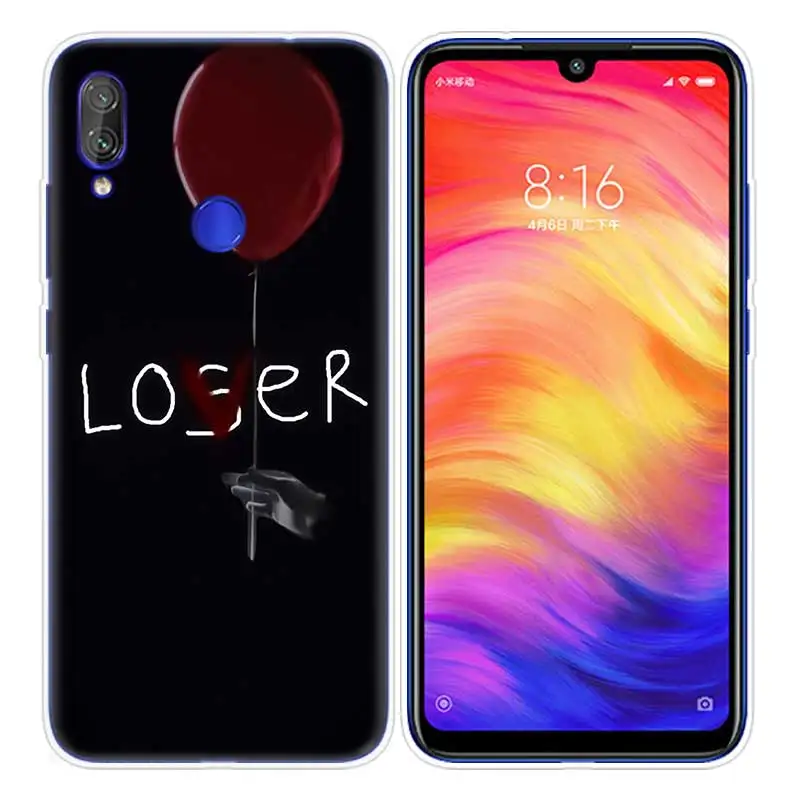 07 Чехол Pennywise с рисунком клоуна для Xiaomi mi Play 8 A2 6X, чехол для Red mi 6 6A Note 7 6 5 4 4X Lite Pro, задняя крышка - Цвет: 07