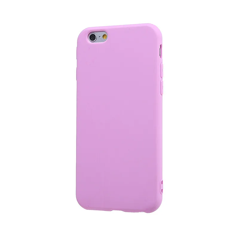Fashion Simple Candy Color Matte Soft TPU Slim Coque Back Cover for IPhone 8 X Silicone Phone Case Shell Capa iphone plus |