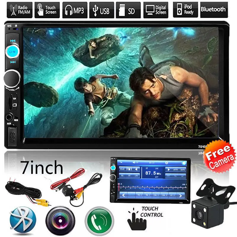 Cncool 7010G автомобильный радиоприемник 7 &quot ВЫСОКАЯ ЧЁТКОСТЬ авто радио мультимедиа