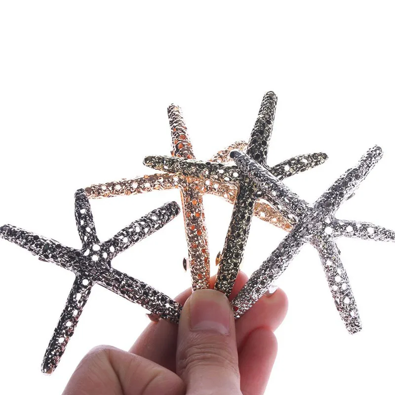 

4PCS Women girl Acetate Star Alloy Hair Clip Starfish Headwear Hair Ornament Headband Hairpin Barrette Jewelry Hair Accessories