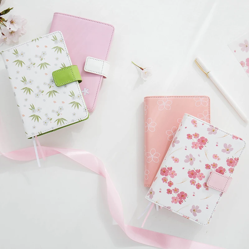 Подарочный набор Kawaii Sakura Notebook/Washi Tap/Pen/liner Janpanese дневник DIY офисные и школьные