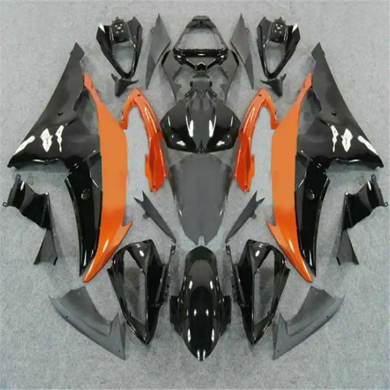 Обтекатели для мотоцикла комплект YZF R6 2008 2014 оранжевый черный YZFR6 08 09 10 11 12 14