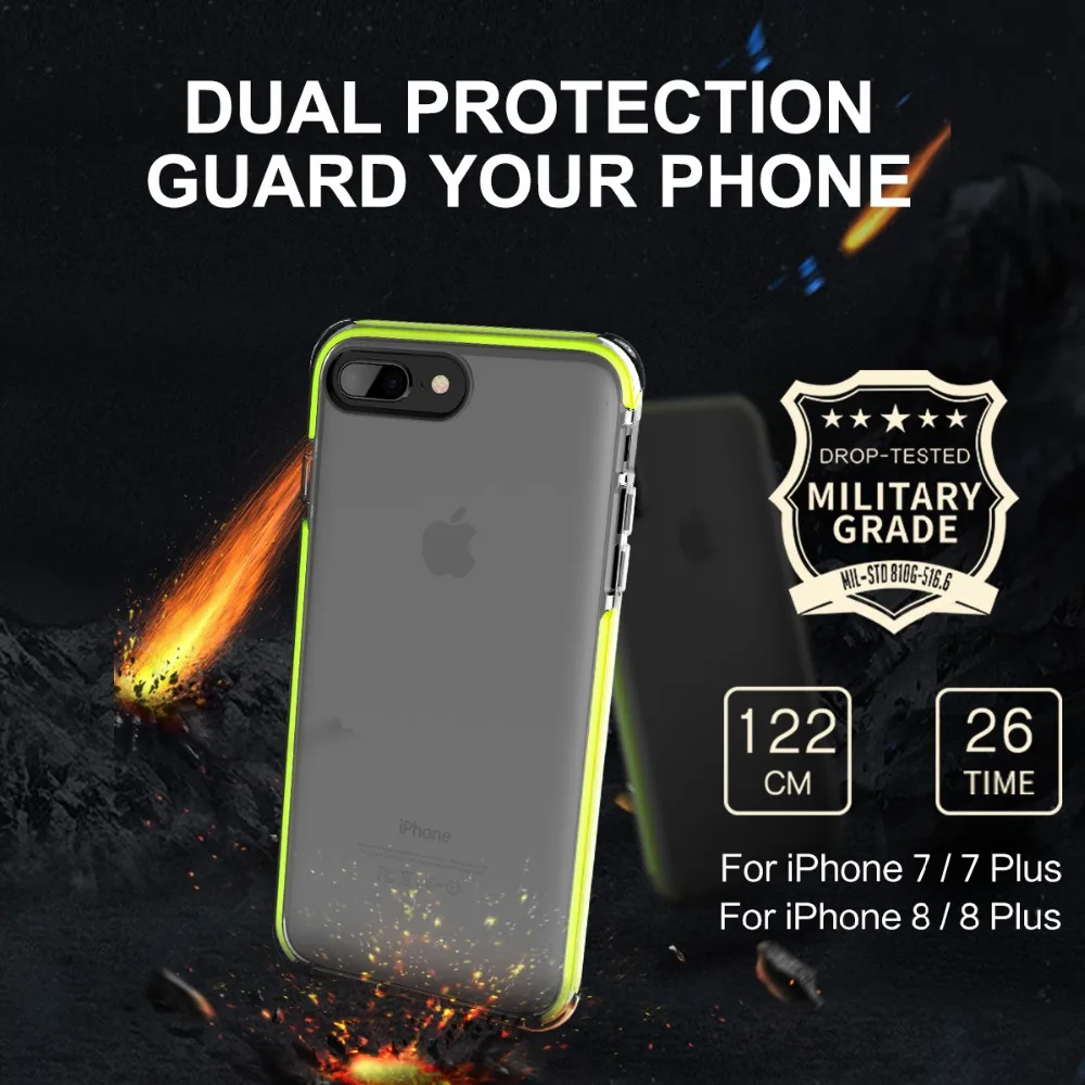 ROCK Guard Series чехол для телефона чехол для iPhone 7 защитный чехол для iphone 8, 8 Plus