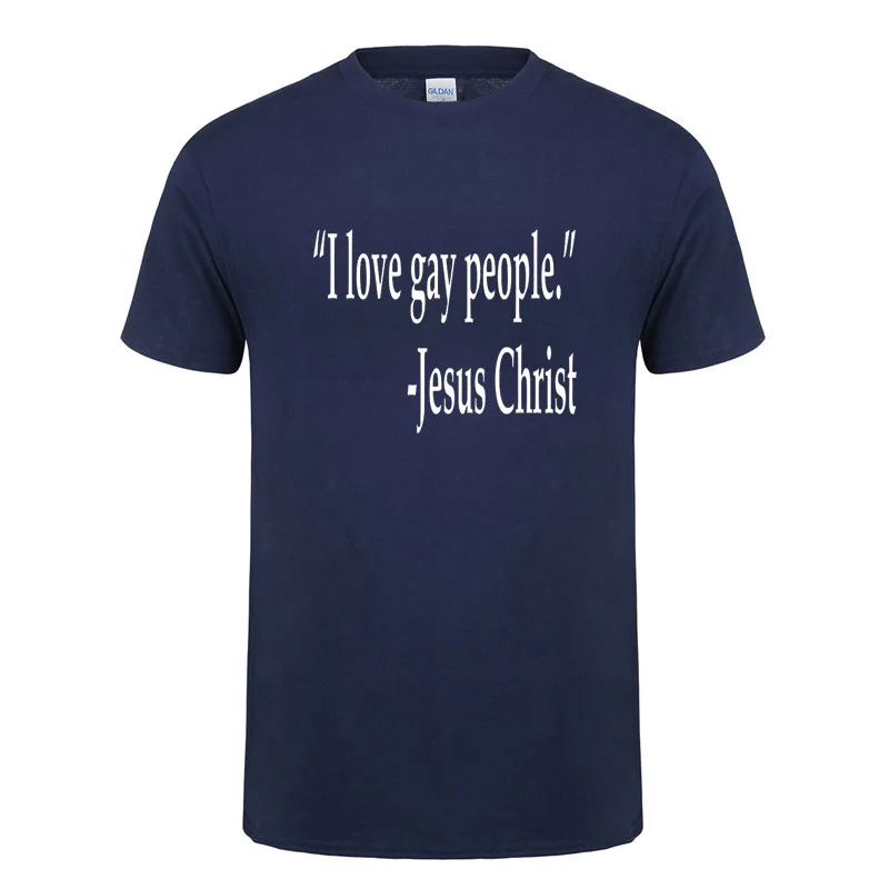 Футболка с надписью Jesus Christ I Love Gay People отличный подарок для гей прайда и лесбиянок