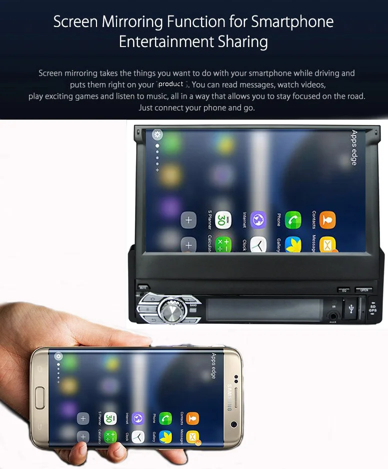 7 сенсорный экран один Din Android автомобильный DVD GPS Navi Радио RDS WIFI 3G Телефонная книга