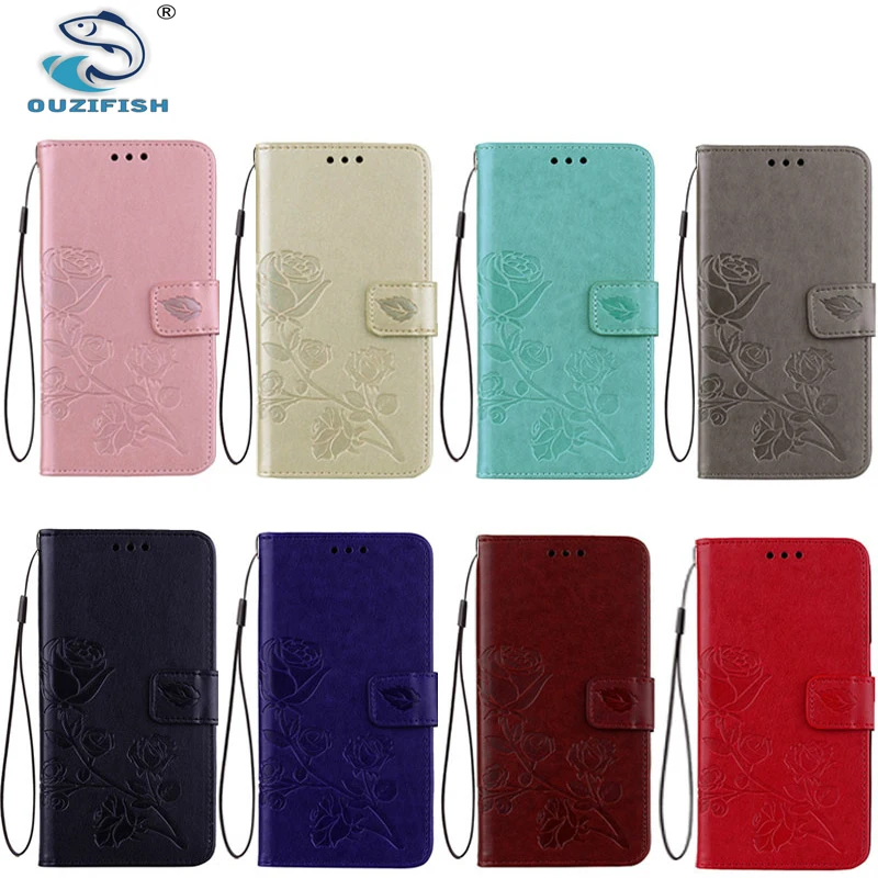 Ouzifish для Samsung Galaxy J7 2016 случае ПУ кожаный чехол телефона J710F sm j710f с разъем карты|for
