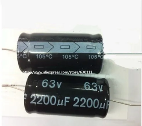 63 в 2200 мкФ axальный электролитический конденсатор 18x36 мм (5 шт.)|capacitor 2200uf 63v|electrolytic