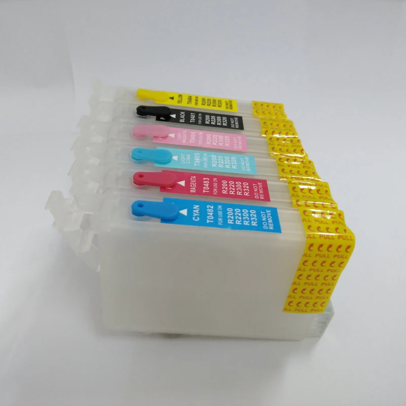 Пустой пополняемый чернильный картридж vilaxh T0481 - T0486 для Epson RX500 RX600 R300 R300M R220 R200 R340