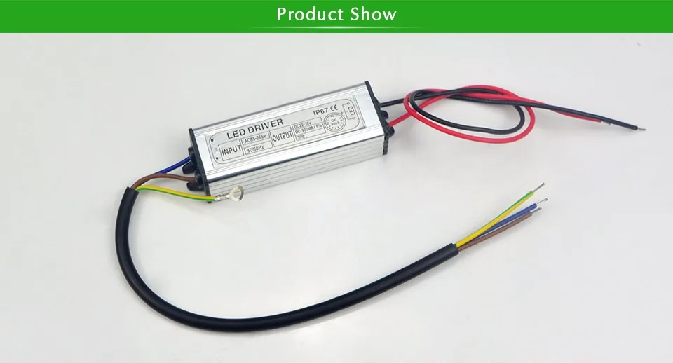 1 шт. DC 22 V-38 V 30 Вт 900mA(10 серии 3 параллельно) Питание прожектор светодиодный драйвер освещение Трансформатор IP67 Водонепроницаемый адаптер