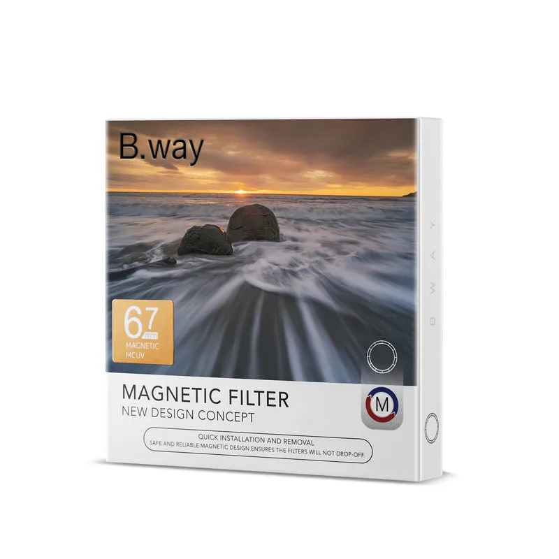 B. way новое поступление Магнитный MCUV фильтр 67 мм 72 мм 77 мм 82 мм