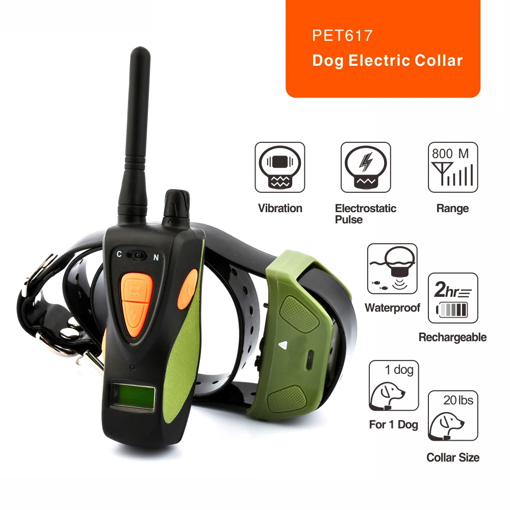 2018 дистанционный ошейник для дрессировки собак перезаряжаемый водостойкий