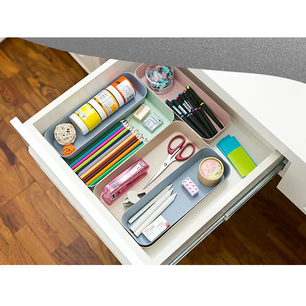 Прямая поставка, 1 шт., регулируемый ящик для кухонных столовых приборов, разделитель, чехол, коробка для хранения косметики, органайзер для дома
