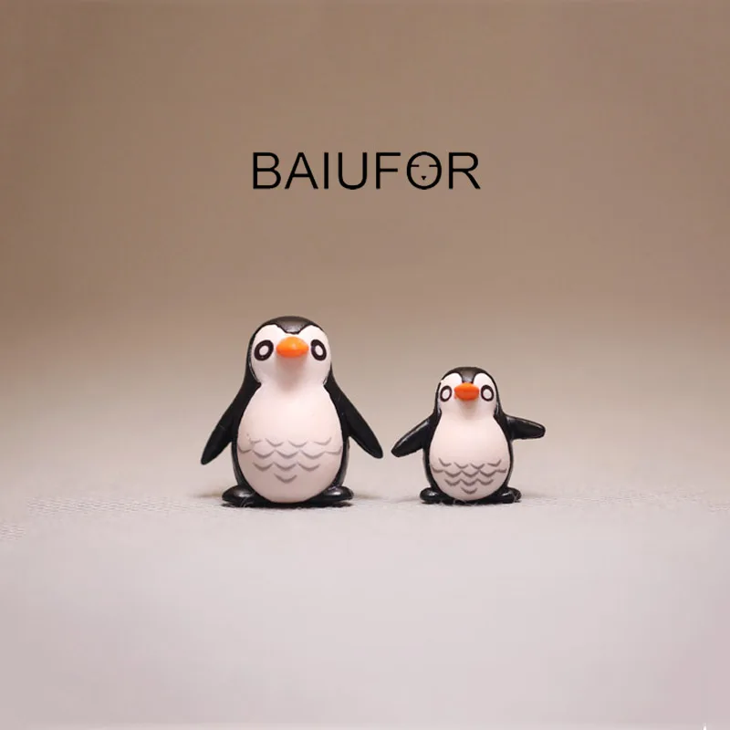 Миниатюры и фигурки BAIUFOR милый пингвин миниатюрные садовые суккуленты украшение